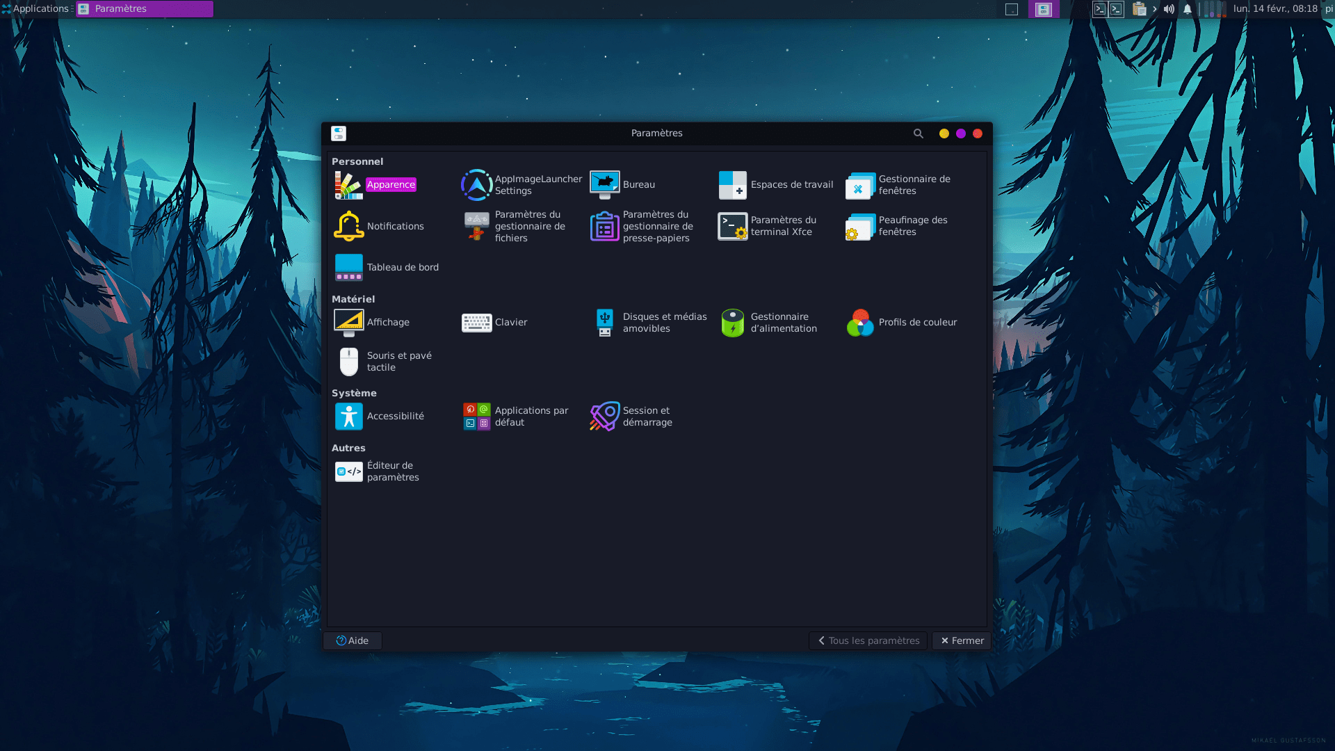 desktop settings